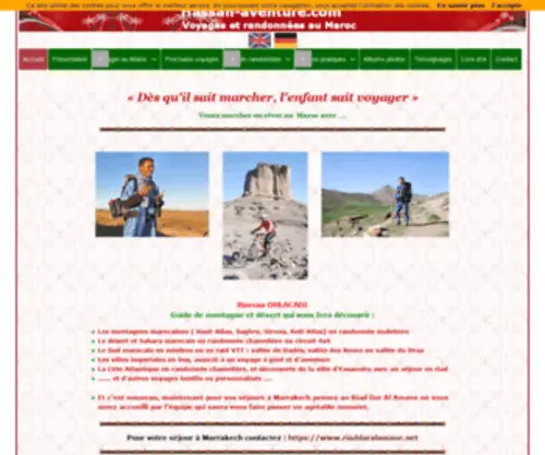 Hassan-Aventure.com(Randonnées et treks au Maroc) Screenshot