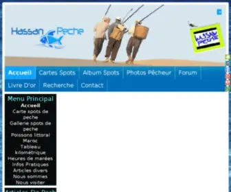 Hassan-Peche.com(REFERENCE DES PECHEURS & CHASSEURS AU MAROC) Screenshot