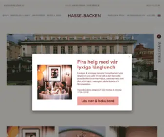 Hasselbacken.com(Hotell Hasselbacken) Screenshot