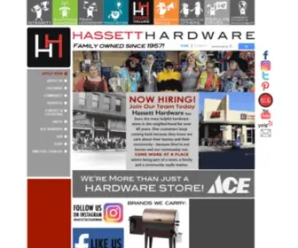 Hassetthardware.com(Hassett ACE Hardware) Screenshot