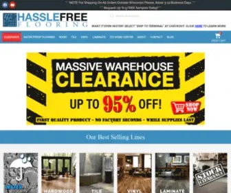 Hasslefreeflooring.com(Hassle Free Flooring Home of lowest flooring prices) Screenshot