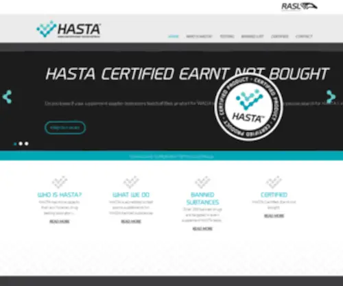 Hasta.org.au(Home) Screenshot