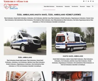 Hastanakilambulans.com(Özel Ambulans) Screenshot