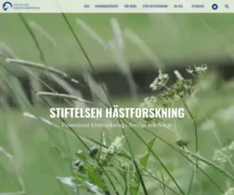 Hastforskning.se(Startsida) Screenshot