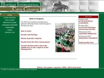 Hastingschess.org.uk(Hastings Intl Chess Congress) Screenshot