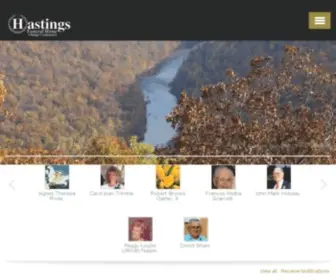 Hastingsfuneralhome.com(Hastings Funeral Home serving Morgantown) Screenshot