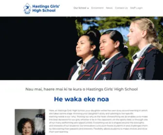 Hastingsgirls.com(Our School) Screenshot