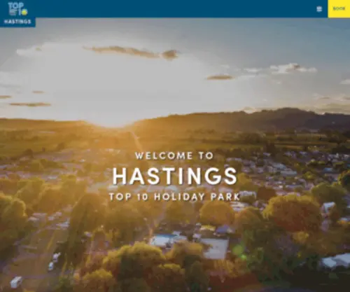 Hastingstop10.co.nz(Hastings TOP 10 Holiday Park) Screenshot