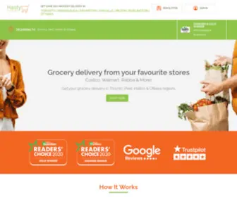 Hastycart.com(Online Grocery Delivery Toronto & Ottawa areas) Screenshot