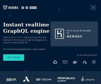Hasura.io(Instant GraphQL APIs on your data) Screenshot