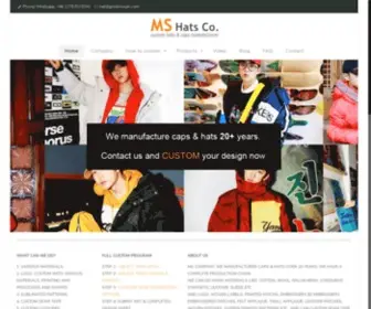 Hat-Manufacturers.com(Custom Hat & Cap Manufacturers) Screenshot