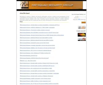 Hat-Squad.com(Hat-Squad Security Group) Screenshot