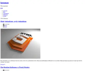 Hataman.com(Web Developer) Screenshot