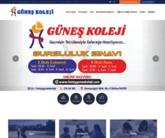 Hatayguneskoleji.com(Güneş Koleji) Screenshot