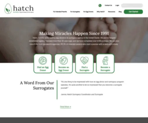 Hatch.us(Hatch Egg Donation & Surrogacy) Screenshot