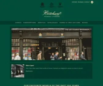 Hatchards.co.uk(Hatchards) Screenshot