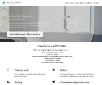 Hatchcoworking.com(A coworking and meeting space in downtown Asheville NC) Screenshot