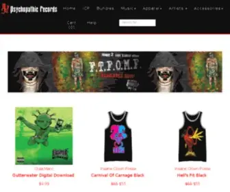 Hatchetgear.com(Hatchet Gear Psychopathic Records Merchandise) Screenshot