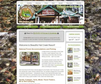 Hatcreekresortrv.com(Hat Creek Resort & RV Park) Screenshot