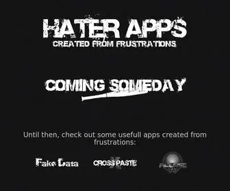 Haterapps.com(Hater Apps) Screenshot
