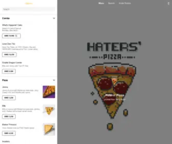 Haterspizza.com(Haters' Pizza) Screenshot