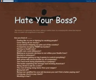 Hateyourboss.org(Hate Your Boss) Screenshot