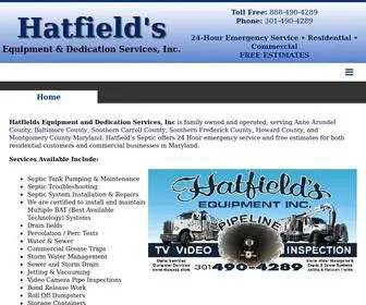 Hatfieldsservices.com(Hatfields Septic MD 24 Hour Emergency Septic Service Maryland Commercial Restaurant Grease Trap Cleaning) Screenshot