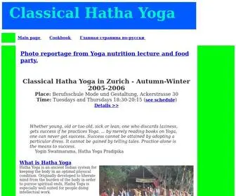 Hatha-Yoga.org(Classical Hatha Yoga) Screenshot