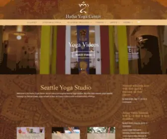 Hathayogacenter.com(Seattle Yoga) Screenshot