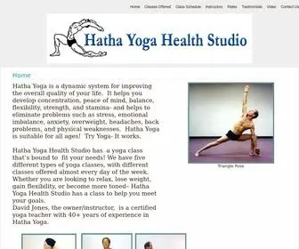 Hathayogahealthstudio.com(Home Page) Screenshot