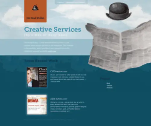 Hatheadstudios.com(Graphic Design) Screenshot