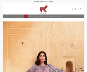 HathiStore.com(Block Printed Dresses) Screenshot