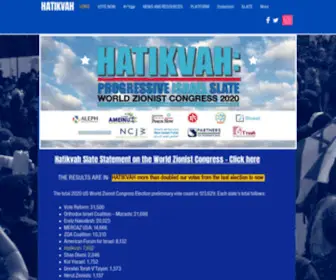 Hatikvahslate.net(The Progressive Slate) Screenshot