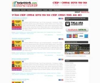 Hatipelektrik.com(Antalya Elektrik) Screenshot