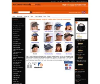 Hatsandvisors.co.uk(Hats and Visors by Sunwiser Ladies Hats and Visors Ladies Golf Visors) Screenshot