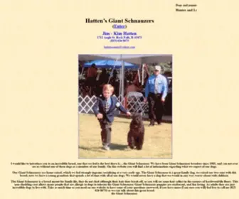 Hattensgiantschnauzers.com(HATTEN’S KENNEL) Screenshot