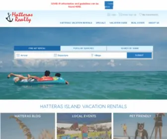 Hatterasrealty.com(Hatteras Island Vacation Rentals) Screenshot