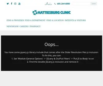 Hattiesburgclinic.com(Hattiesburg Clinic) Screenshot