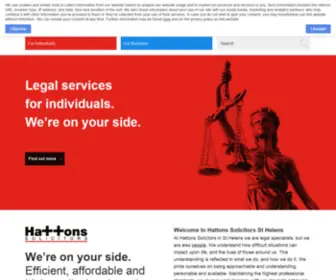 Hattonslaw.com(Solicitors St Helens) Screenshot