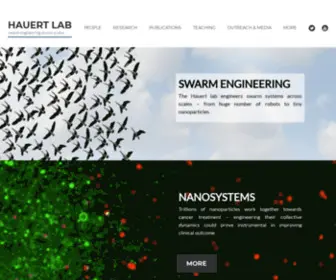 Hauertlab.com(Swarm engineering across scales) Screenshot