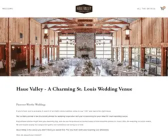 Hauevalleyweddings.com(Haue Valley) Screenshot