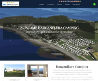 Hauganfjara.no(Camping på Frosta) Screenshot