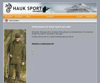 Hauksport.no(Taxi i Modum og Eiker) Screenshot