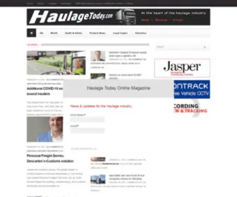 Haulagetoday.com(Haulage Today) Screenshot