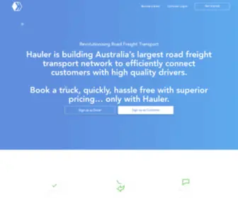 Hauler.com.au(Hauler-Australia's Heavy Haulage Transport Marketplace) Screenshot