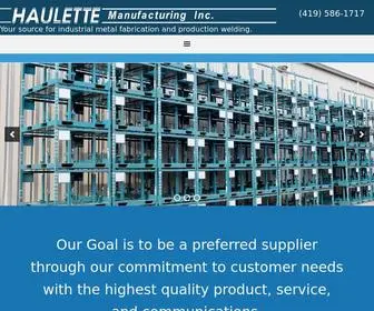 Haulette.com(Your source for industrial metal fabrication and production welding) Screenshot