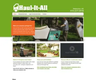 Haulitallbaltimore.com(Trash Removal) Screenshot