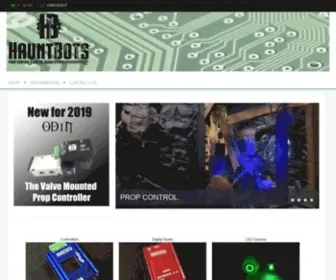 Hauntbots.com(Animatronic Control Systems) Screenshot