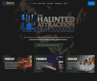 Hauntedattractionassociation.com(Protect, Promote, and Educate the Haunt Industry) Screenshot