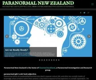 Hauntedauckland.com(Paranormal New Zealand) Screenshot